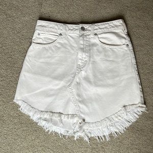 COPY - Free People White Denim Mini Skirt